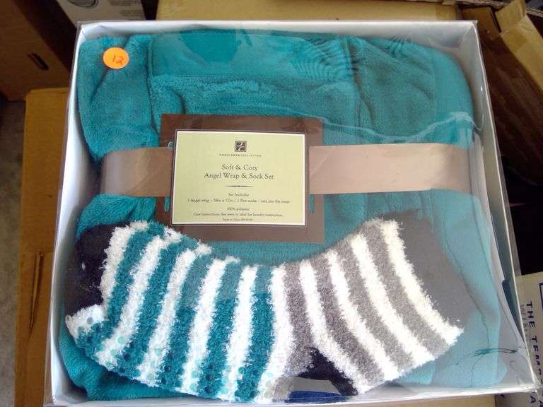 Soft and Cozy Angel Wrap and Sock Set