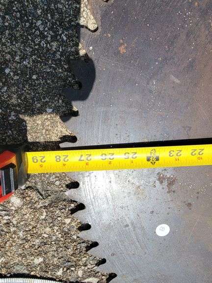 28 inch saw blade and 2 other blades