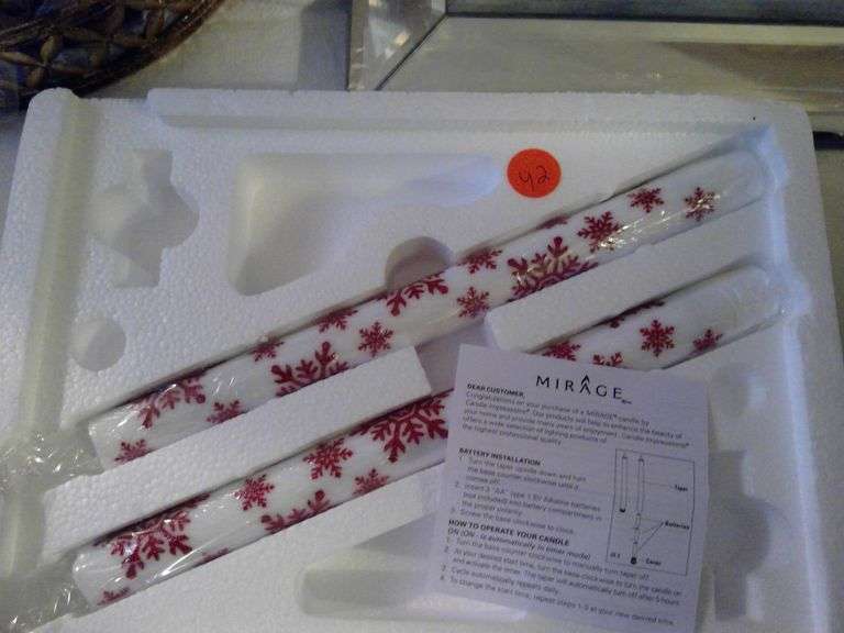 LED Christmas Candles, Mirrored Base and more