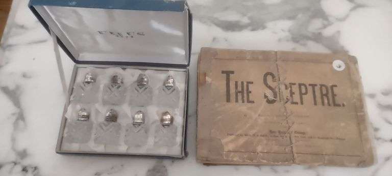 Crystal Salt and Pepper Shakers, OLD The Sceptre music book