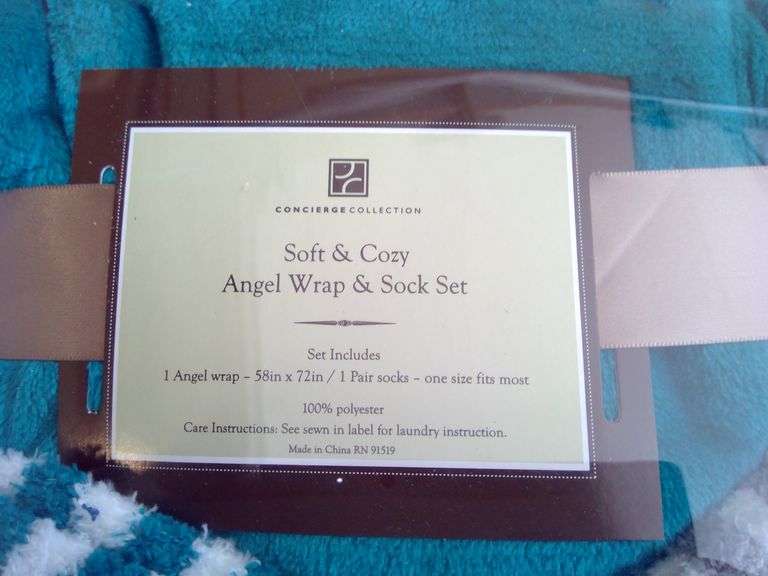 Soft and Cozy Angel Wrap and Sock Set