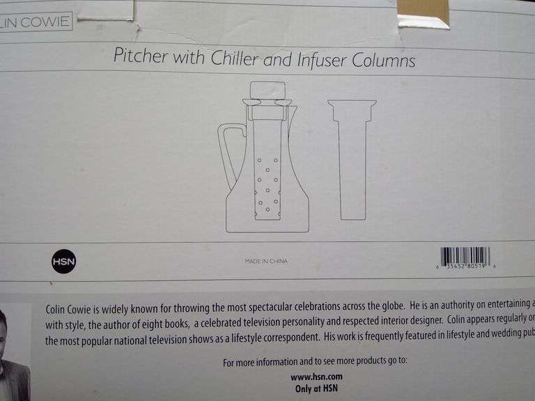 Colin Cowie Pitcher with Chiller
