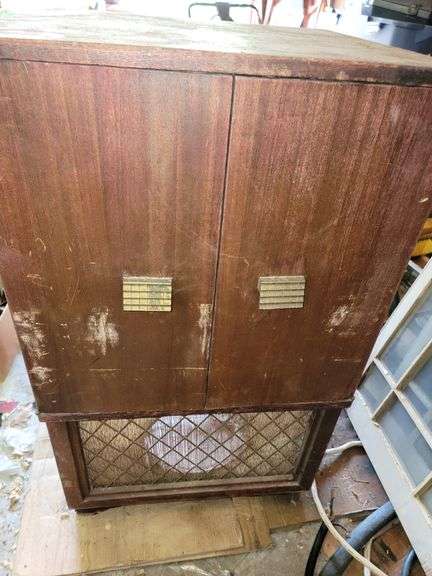 Old vintage Tube tv cabinet.  Many uses