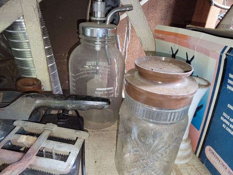 Mason Jars, Jar sprayer, nuts/bolts organizer and more