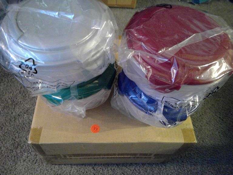 New Storage Containers with Snap Lock Lids