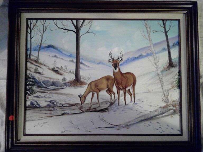 Dorothy Clark Signed Oil Painting
