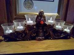 LED Candle Display, Coasters, and Decorative Storage Box