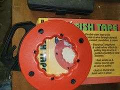 Chicago Cutout Tool, 50' Fish Tape, Panasonic Radar Matic and more