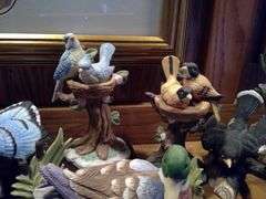 Numerous Bird Porcelain Figurines