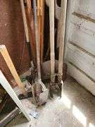 Post Hole Diggers, Sledgehammer, shovels and more
