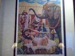 Limited Edition Signed Emmett Kelly Circus Collection Framed Art