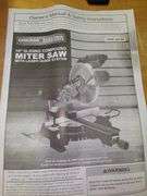 Chicago  10" Compound Slide Miter Saw