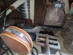 Mason Jars, Jar sprayer, nuts/bolts organizer and more