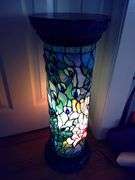 Light up stained glass looking pedestal