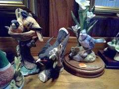 Numerous Bird Porcelain Figurines