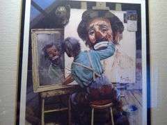 Limited Edition Signed Emmett Kelly Circus Collection Framed Art