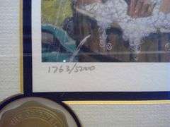 Limited Edition Signed Emmett Kelly Circus Collection Framed Art
