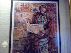 Limited Edition Signed Emmett Kelly Circus Collection Framed Art