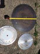 28 inch saw blade and 2 other blades