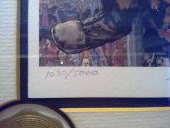 Limited Edition Signed Emmett Kelly Circus Collection Framed Art