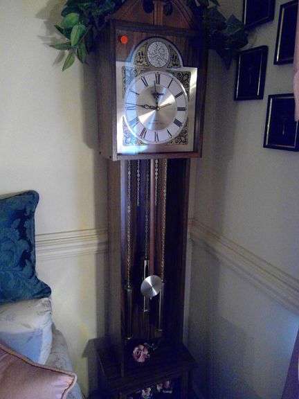 POWELL WESTMINSTER CHIME GRANDFATHER CLOCK