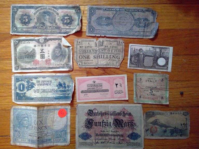 WORLD WAR 1 AND WORLD WAR 2 CURRENCY