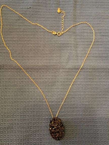 NEW GOLD PLATED OVER STERLING SILVER NECKLACE