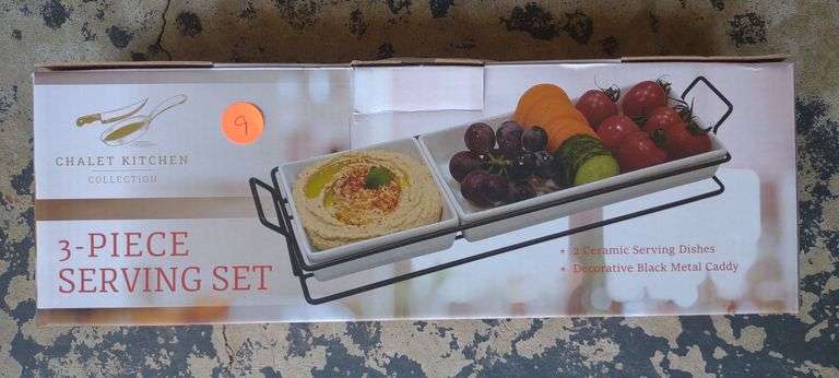 3 Piece Ceramic Serving Set