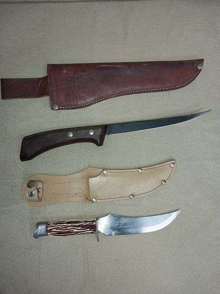 Camillus 1007 Silver Sword Knife plus Tramontina knife