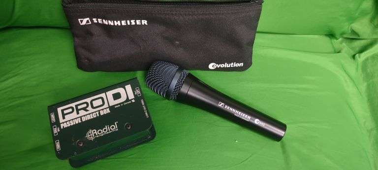 PRO DI Passive Direct Box, Sennheiser wireless mic