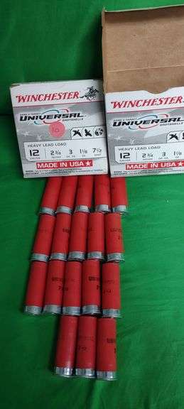 1 full box 25 12 gauge shotgun shells plus 18 extra