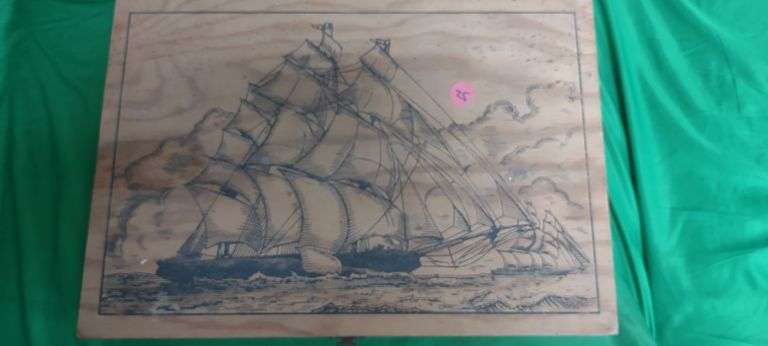 Nice Nautical Box with BB Gun and BB's inside
