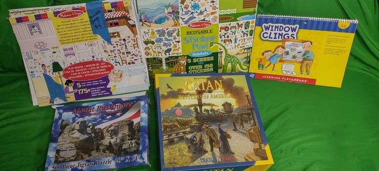 Lots of re-usable window cling on and more