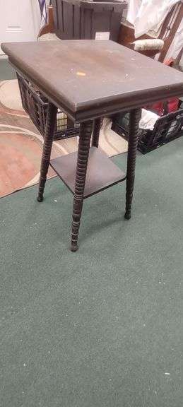 Antique Spindle Leg Telephone Table