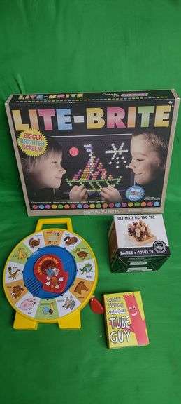 Lite-Brite, Desktop Tube Guy, The Farmer Says and more