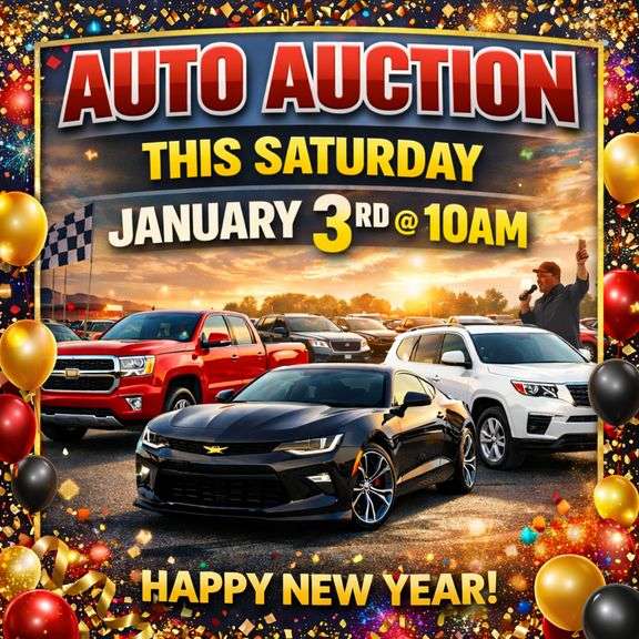 January 3rd 2026- Public Auto Auction
