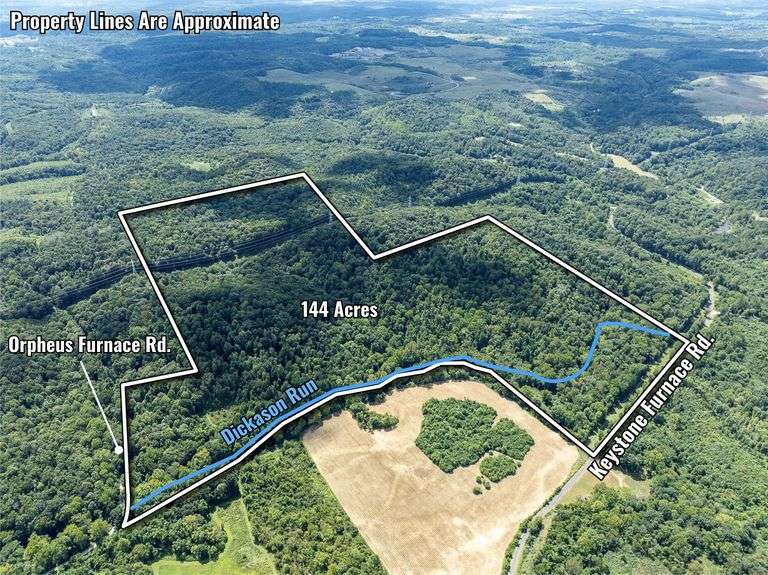 Keystone Furnace Rd 144 Acres, Jackson County, Ohio SOLD $376,200