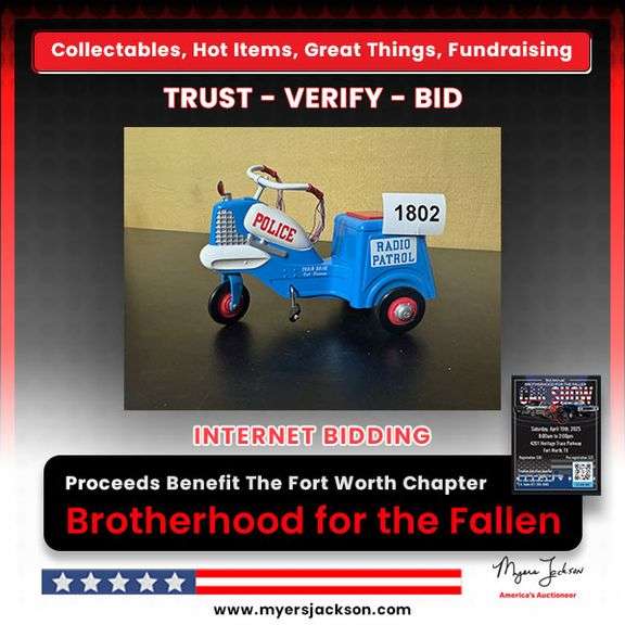 Kiddie Car Classics Police Radio Patrol