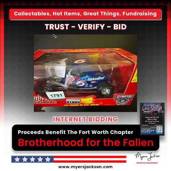 Racing Champions NASCAR 1:24 Die Cast Race Car Replica # 6 Valvoline NIB