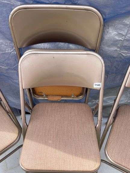 Group: (4) Metal Fold Up Chairs