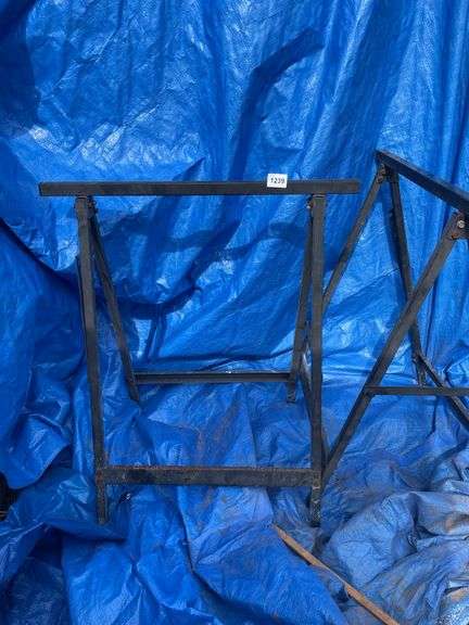 Group: (2) Steel Tubing Saw Horses