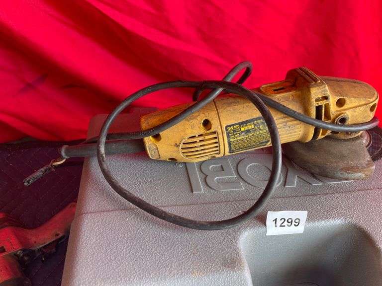 Group: Ryobi Hand Planer (worked when tested), Angle Grinder, & Impact Wrench *Unknown Condition*
