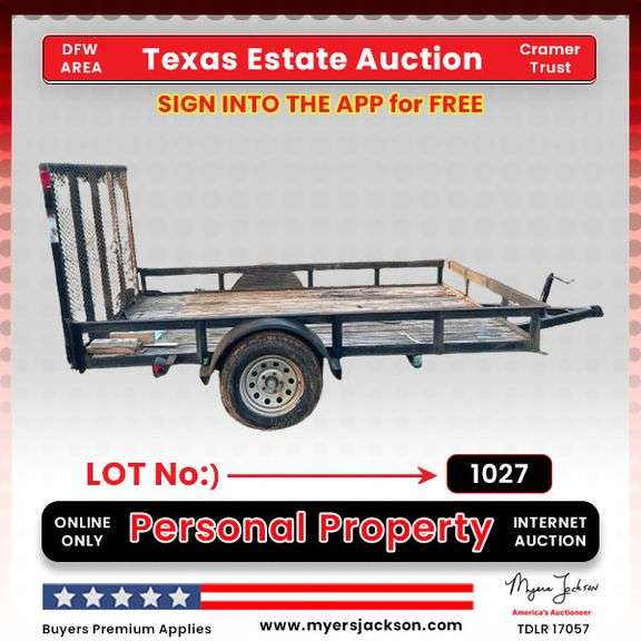 Single Axle Trailer w/ Ramp