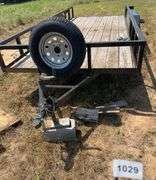 Double Axle Trailer *Jack Works BUT is DAMAGED*