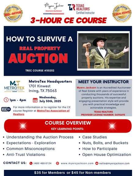 How to Survive a Real Property Auction CE Course