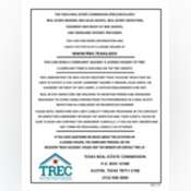 Thumbnail image of # TX 1418 E Oates Rd., Garland, Texas Real Estate Commission Consumer Protection Notice, Walker.pdf