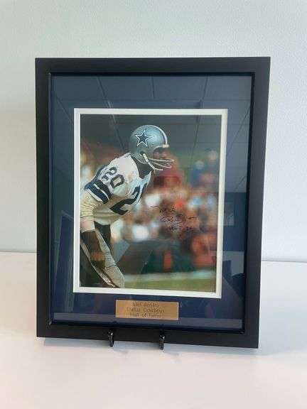 Framed Mel Renfro Signed Photo (Dallas Cowboys Hall of Famer)