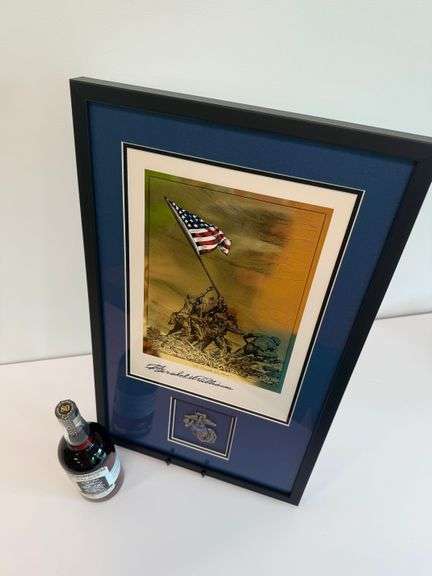 Historic Iwo Jima Commemorative Display & 80th Anniversary Bourbon