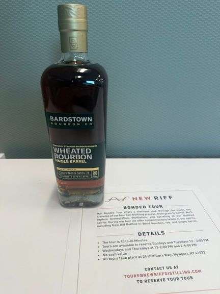 Bardstown Bourbon Co. Wheated Single Barrel + New Riff Bonded Tour & Tasting for Four