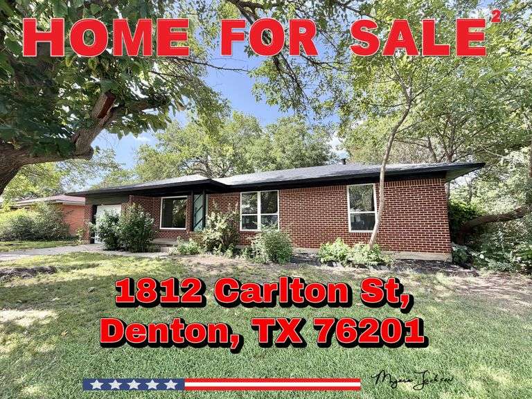 1812 Carlton Street, Denton TX 76201 Home for Sale